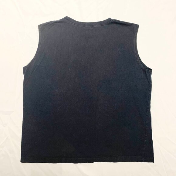 Vintage Corona Extra Beer Beach Crown Men's Black Muscle Shirt - Picture 6 of 7